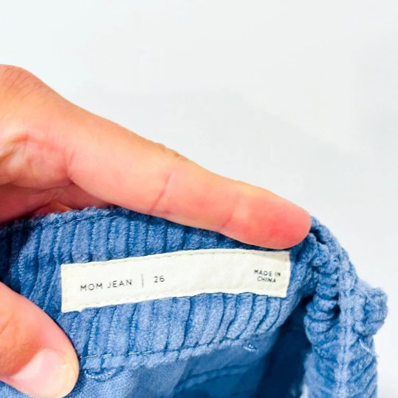 PACSUN Mom  jeans in blue corduroy - Picture 10 of 10